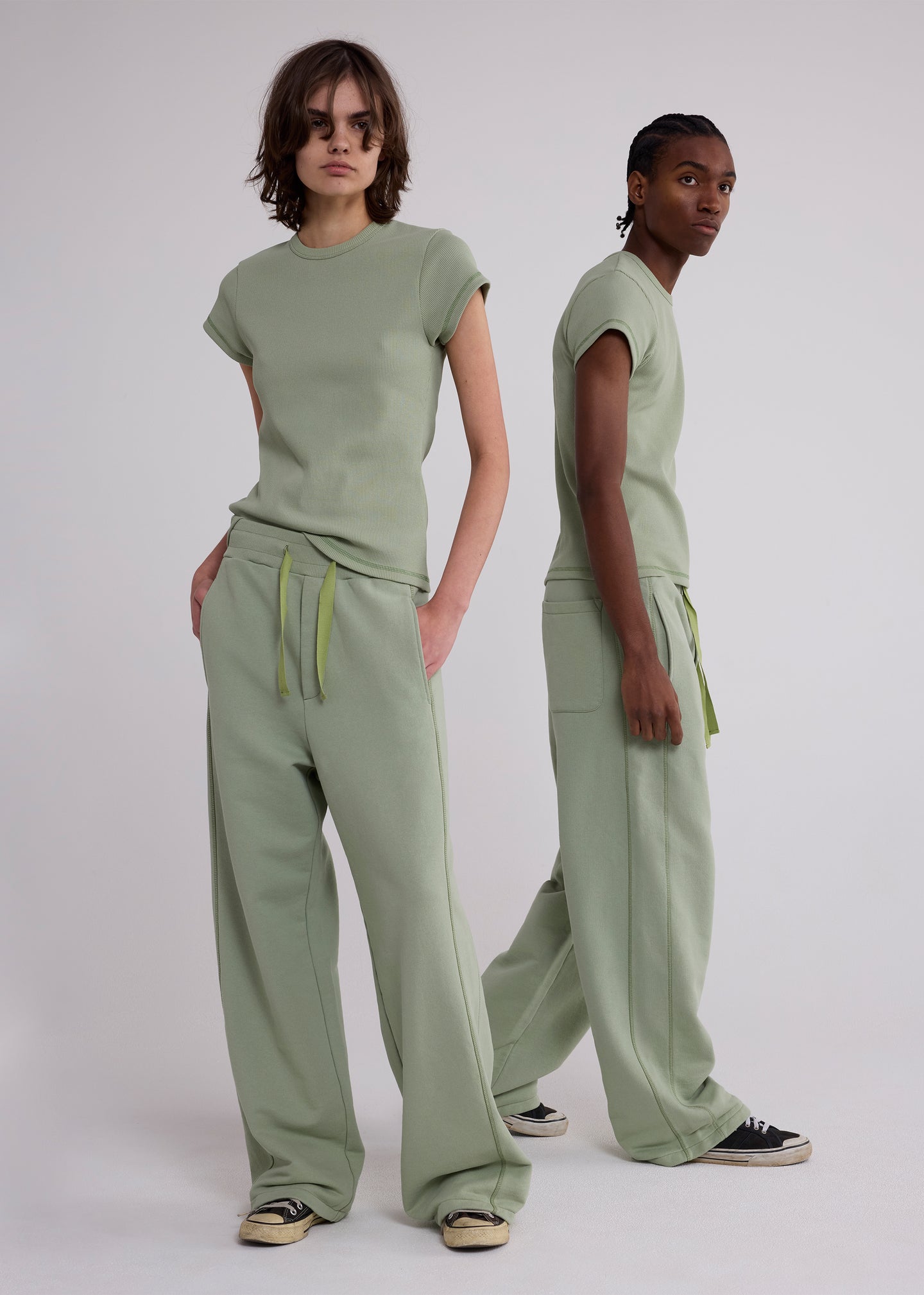 Cotton Skinny Rib Tee