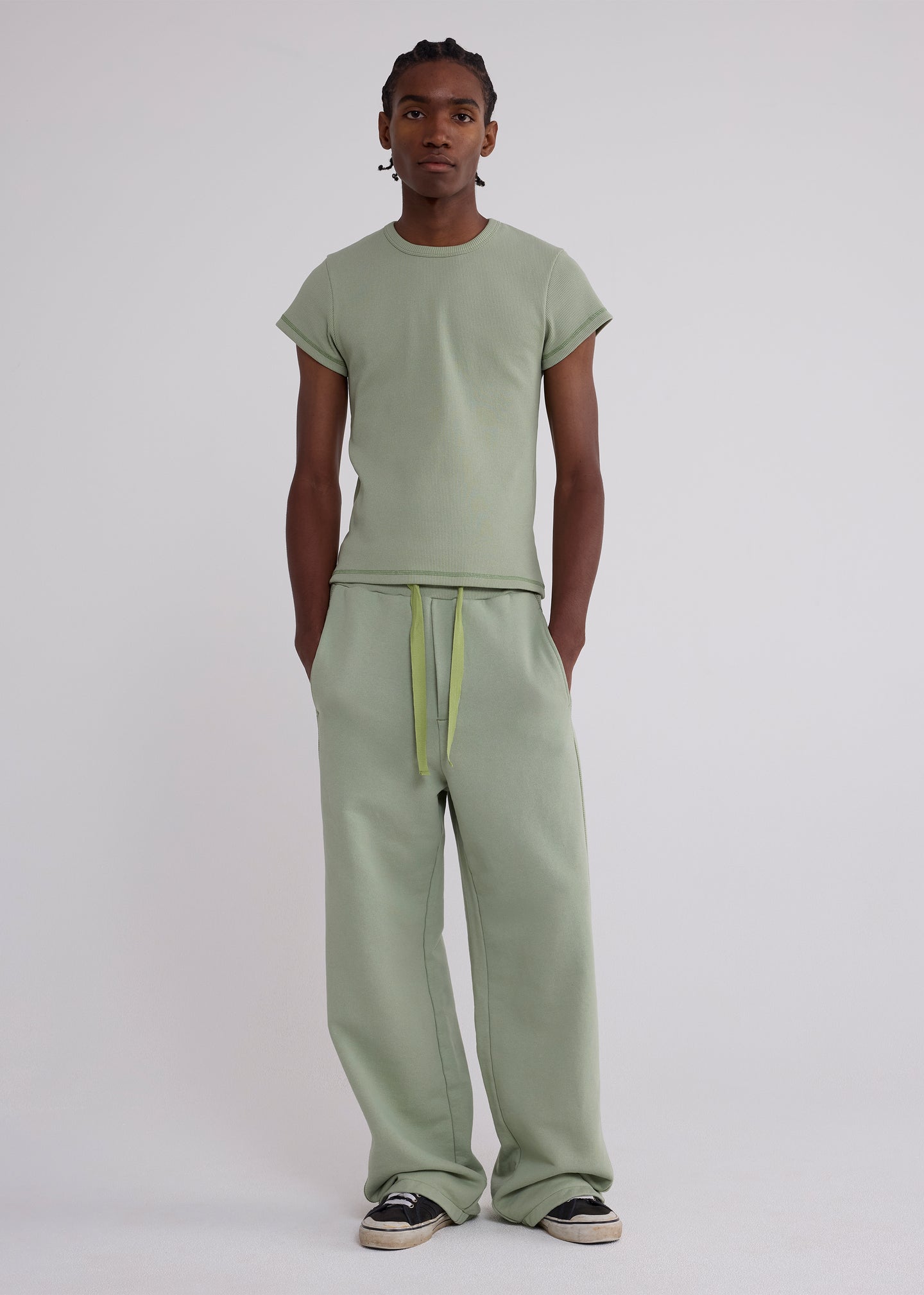 Cotton Skinny Rib Tee