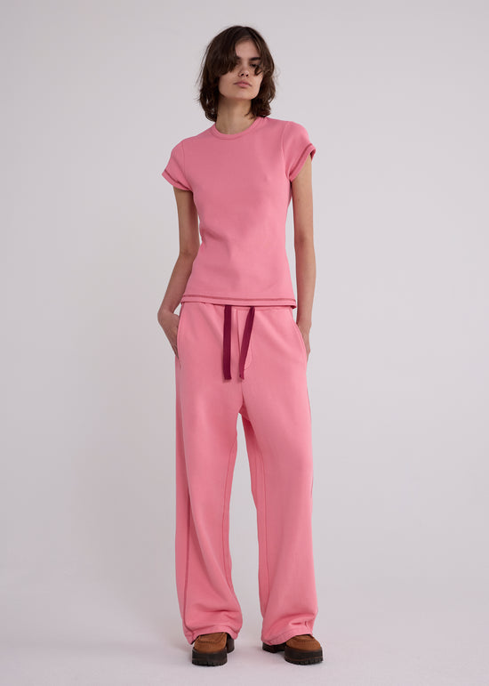 Cotton Skinny Rib Tee