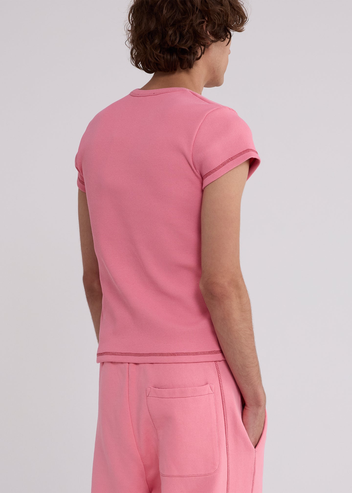 Cotton Skinny Rib Tee