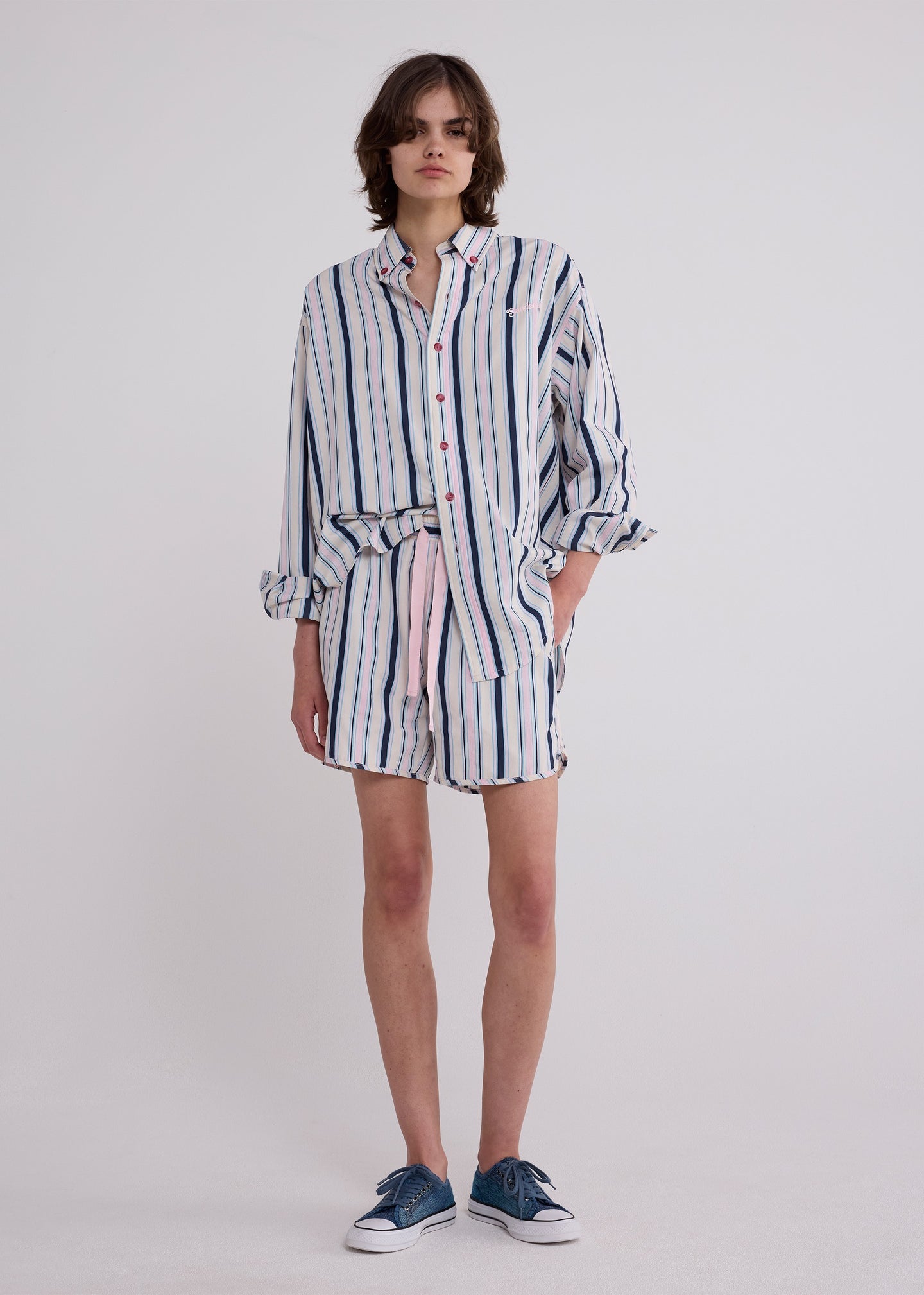 Poplin Drawstring Shorts