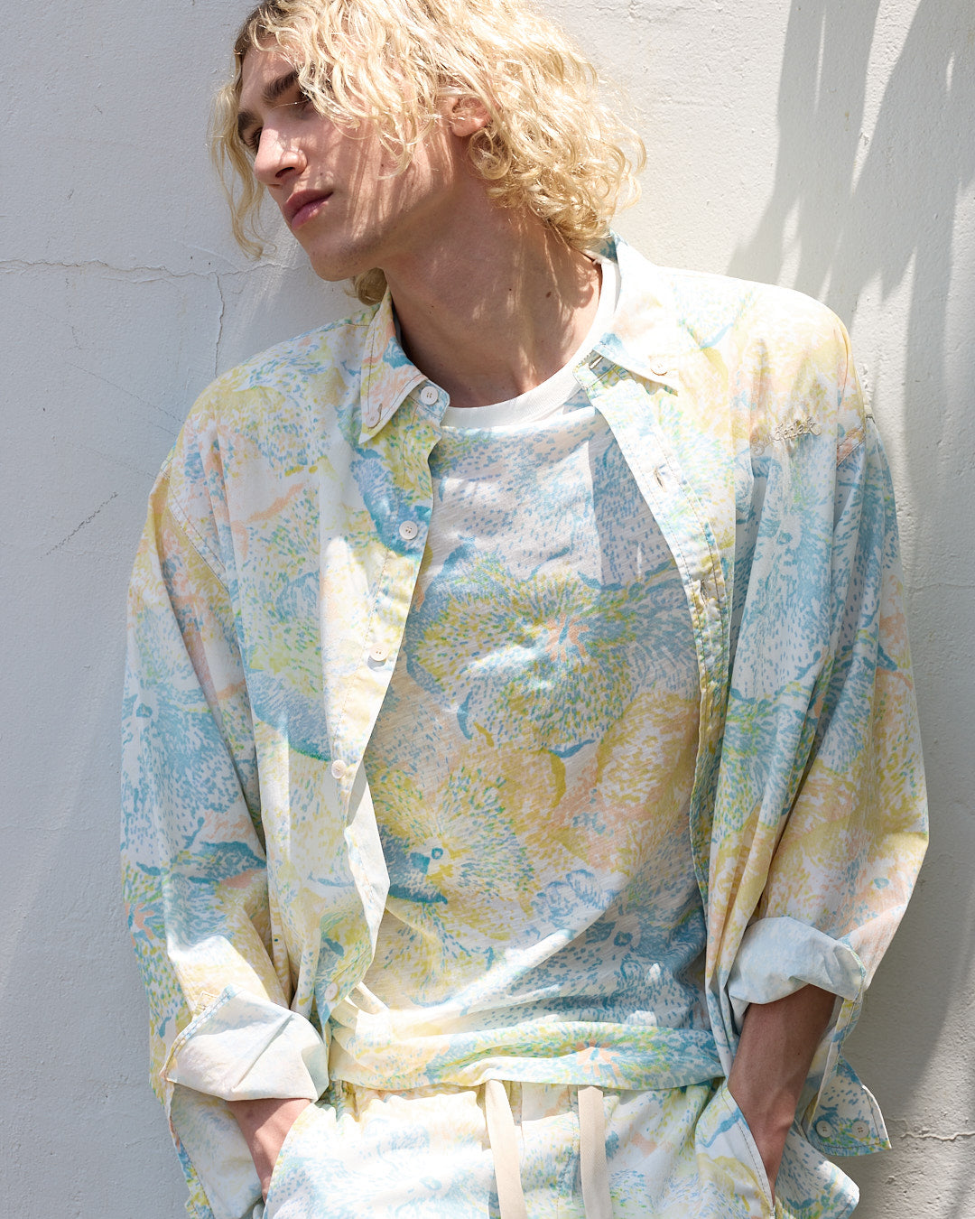 Oversized Shirt in Flower Print
