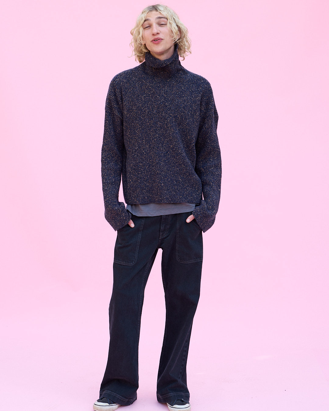 Utility Flare Jean in Midnight Wash