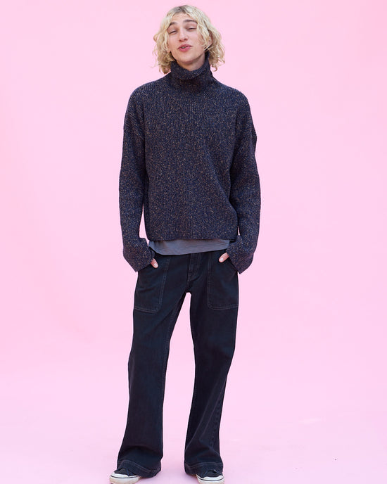 Utility Flare Jean in Midnight Wash