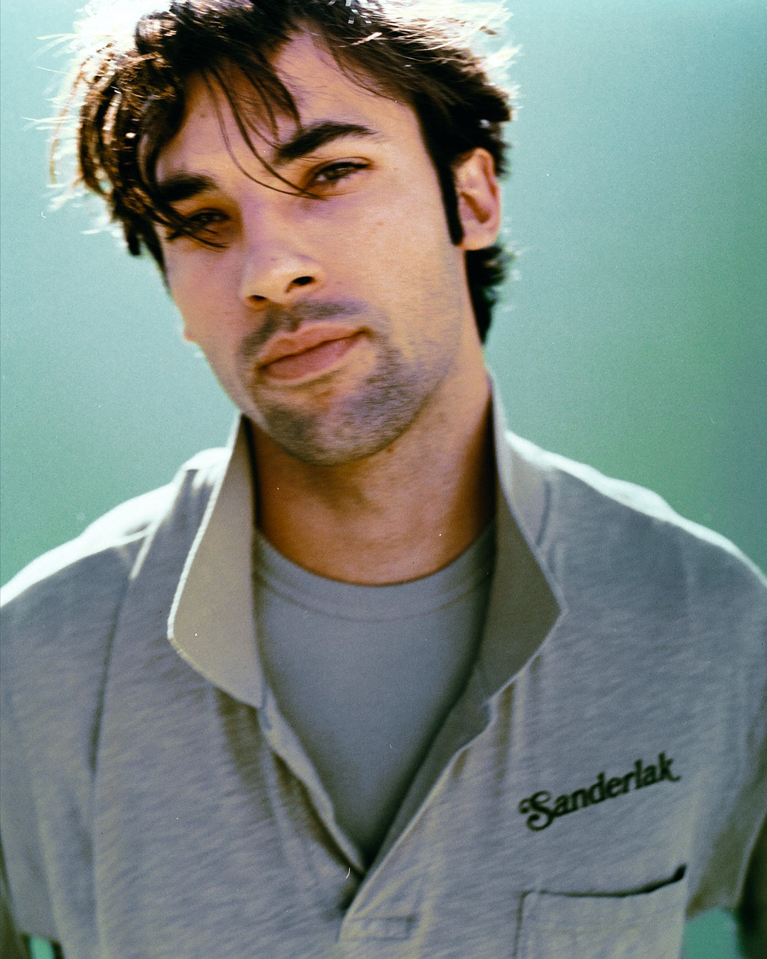 Jersey Polo in Desert Sage