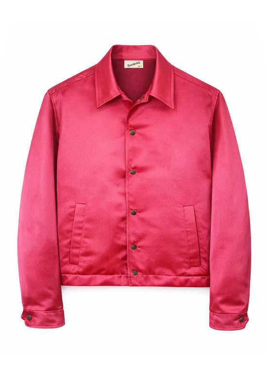 Hammered Coach Jacket in Beverly Pink