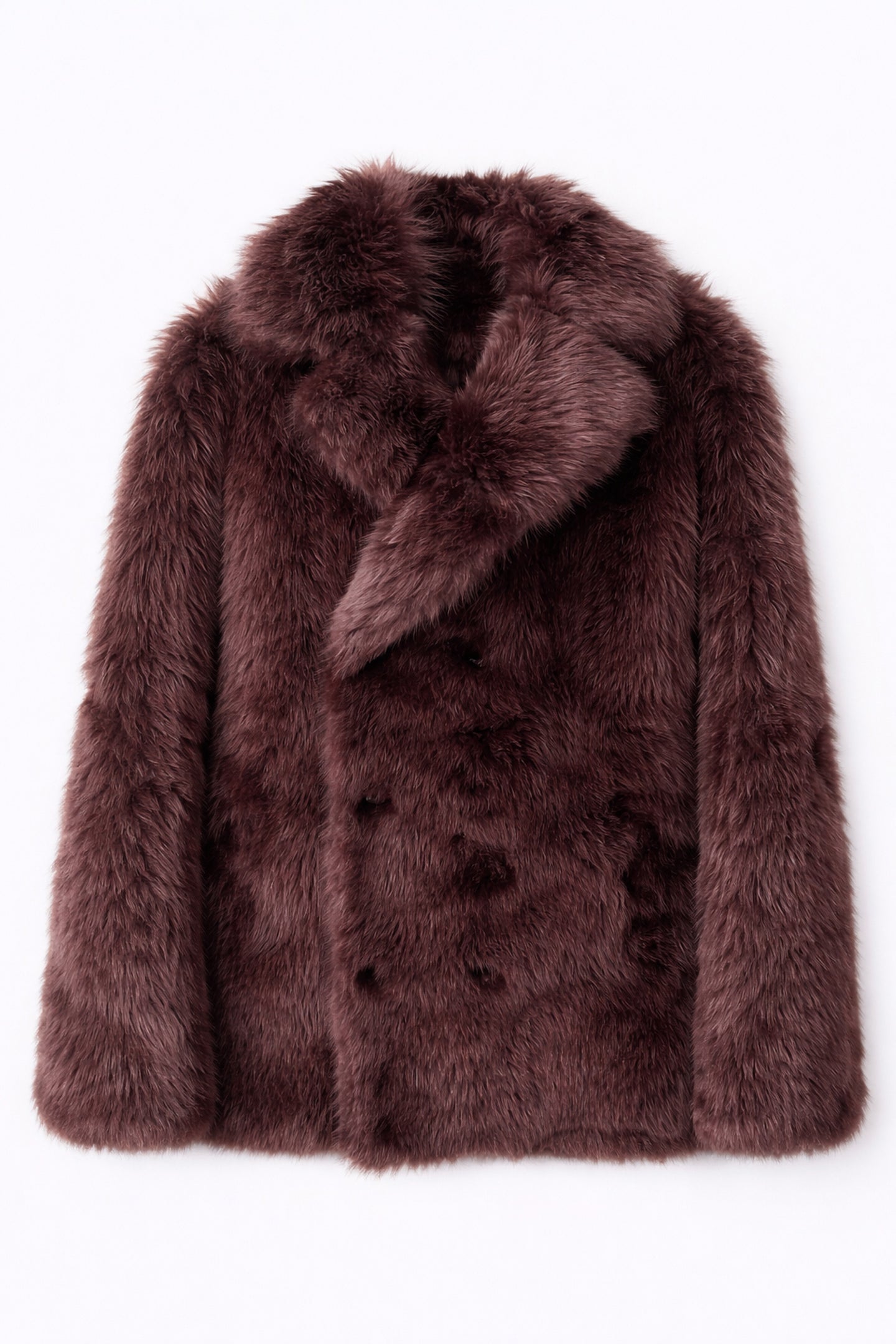 Shearling Coat in Brownstone