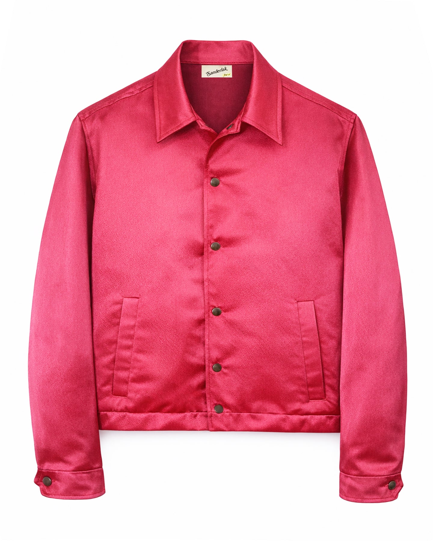 Hammered Coach Jacket in Beverly Pink