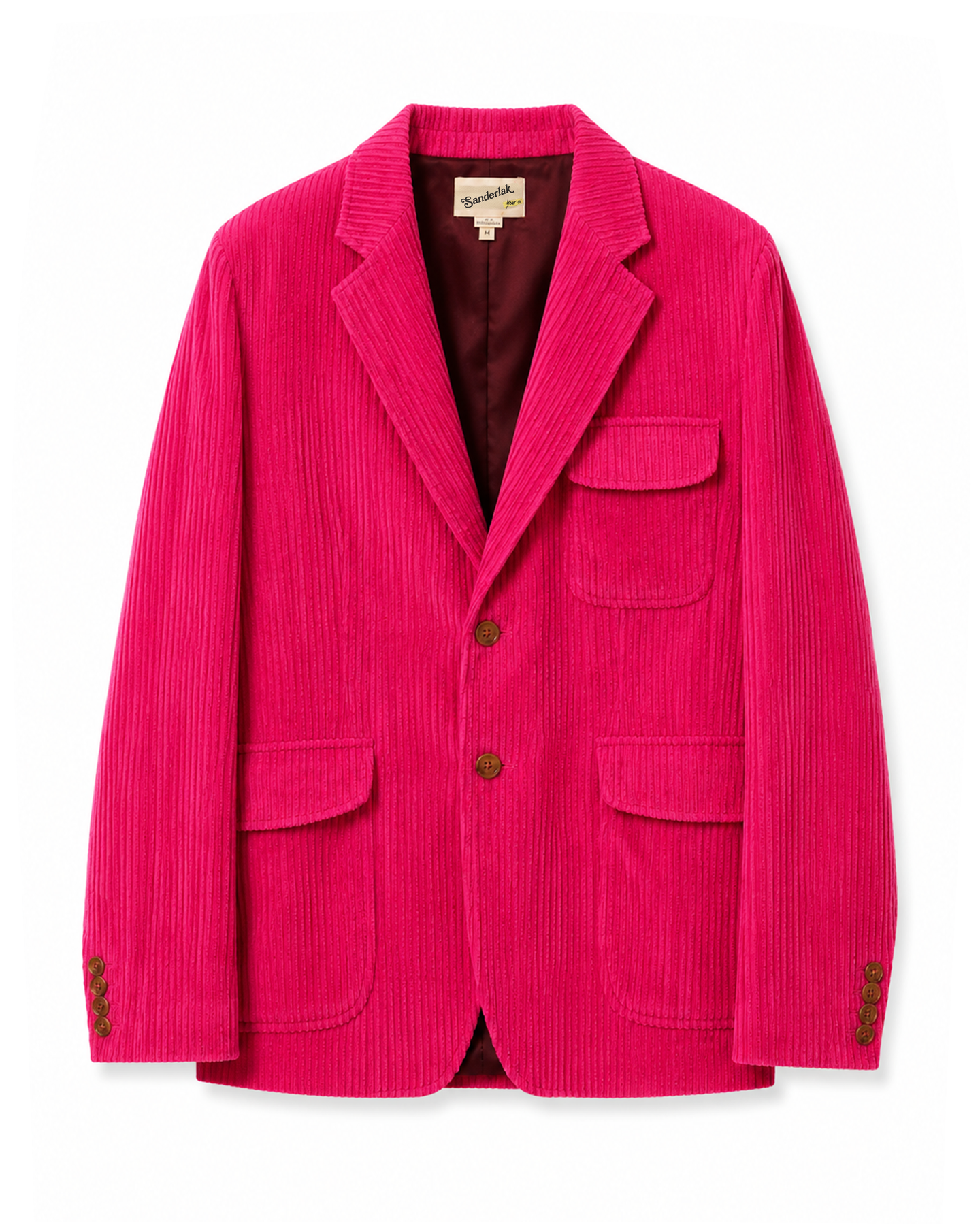 Tailored Lined Blazer in Pink Cadillac