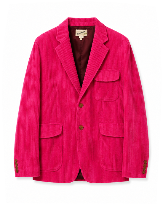 Tailored Lined Blazer in Pink Cadillac