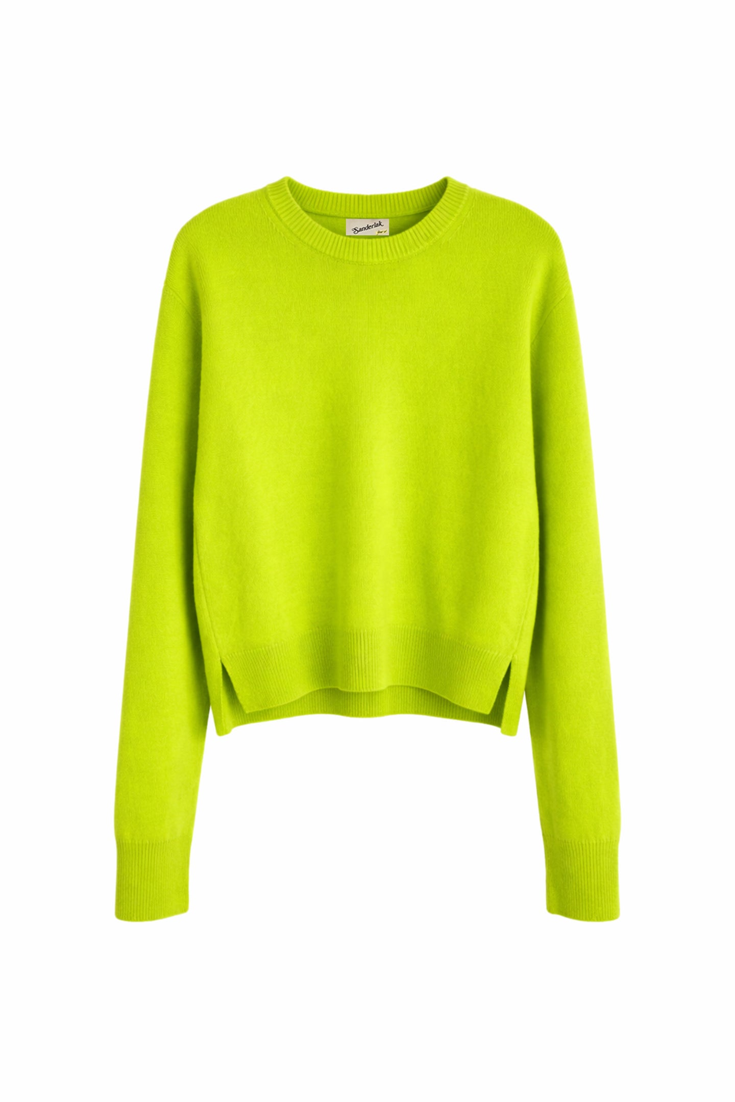Cropped Crewneck in Neon