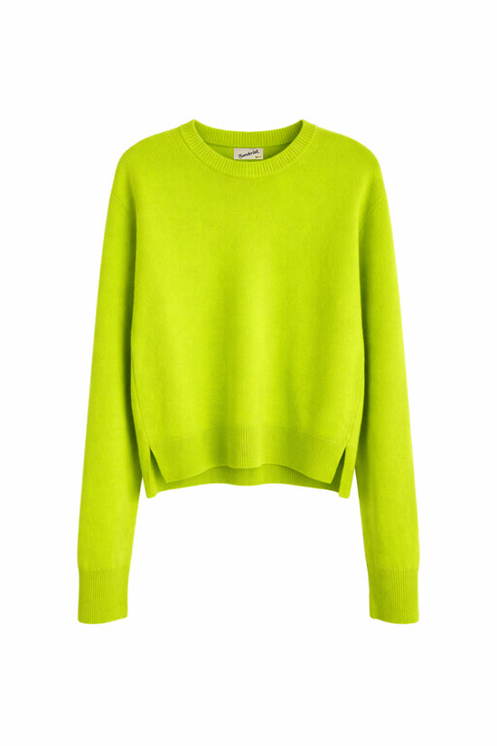 Cropped Crewneck in Neon