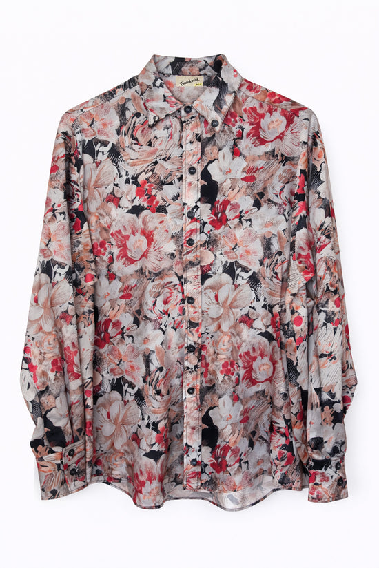 Oversized Shirt in Poppy Print