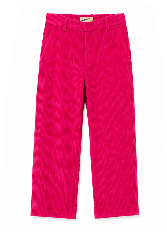Tailored Cropped Pants in Pink Cadillac