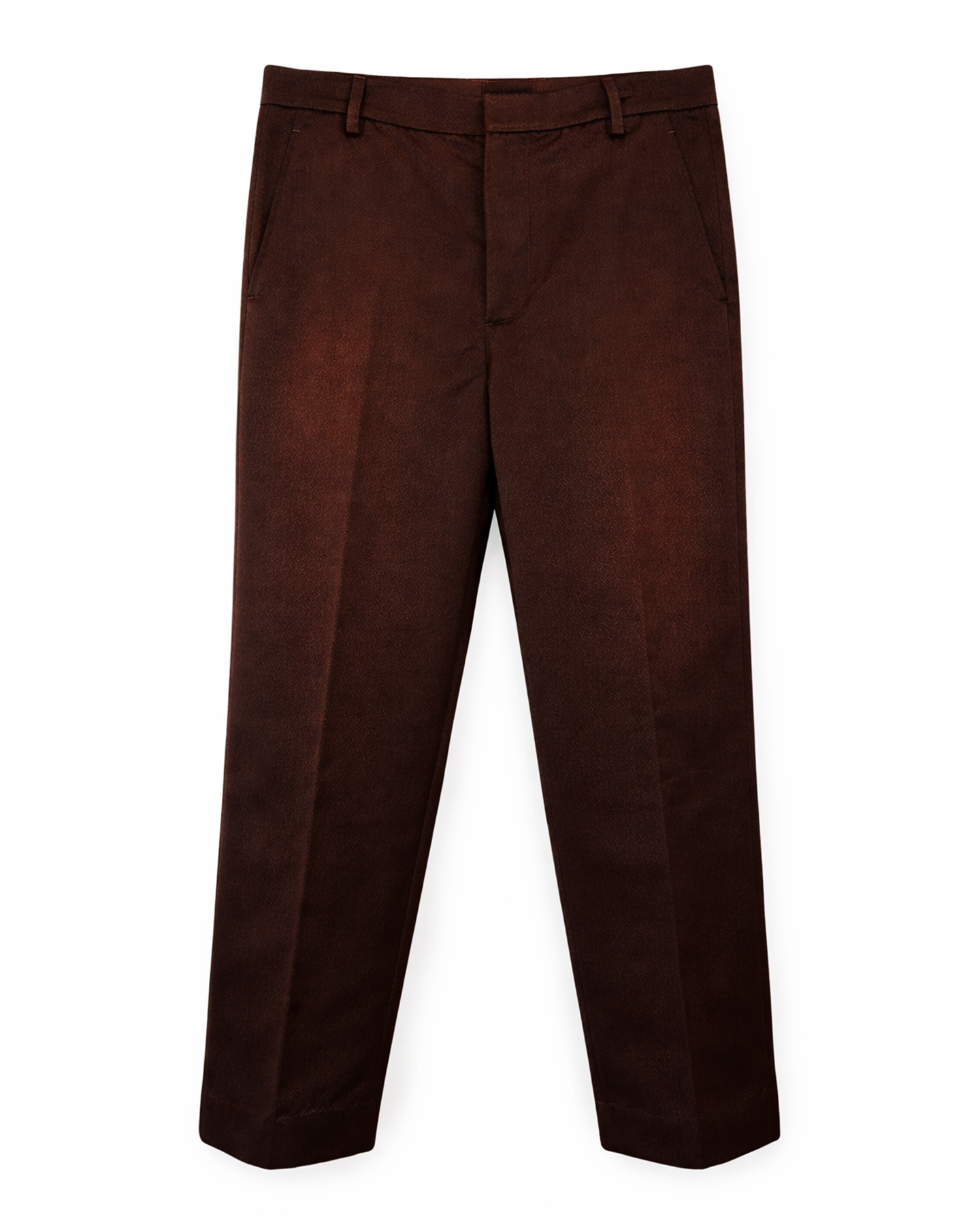Hammered Cropped Trouser in Mulholland Mocha