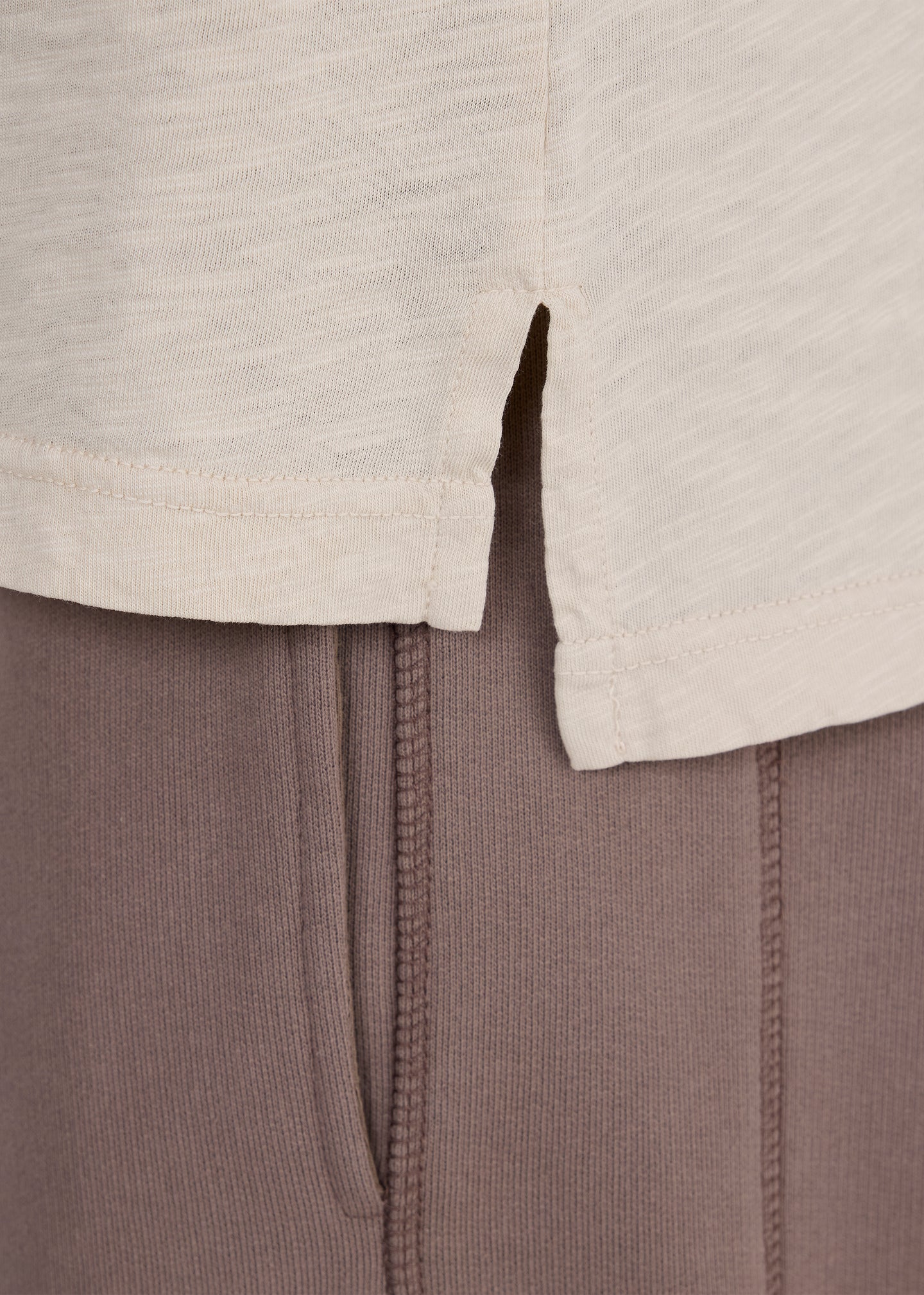 Slubbed Cotton Rib Tee