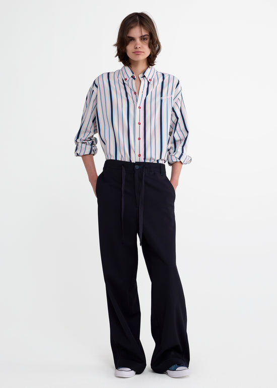 Tailored Drawstring Pant in Ink