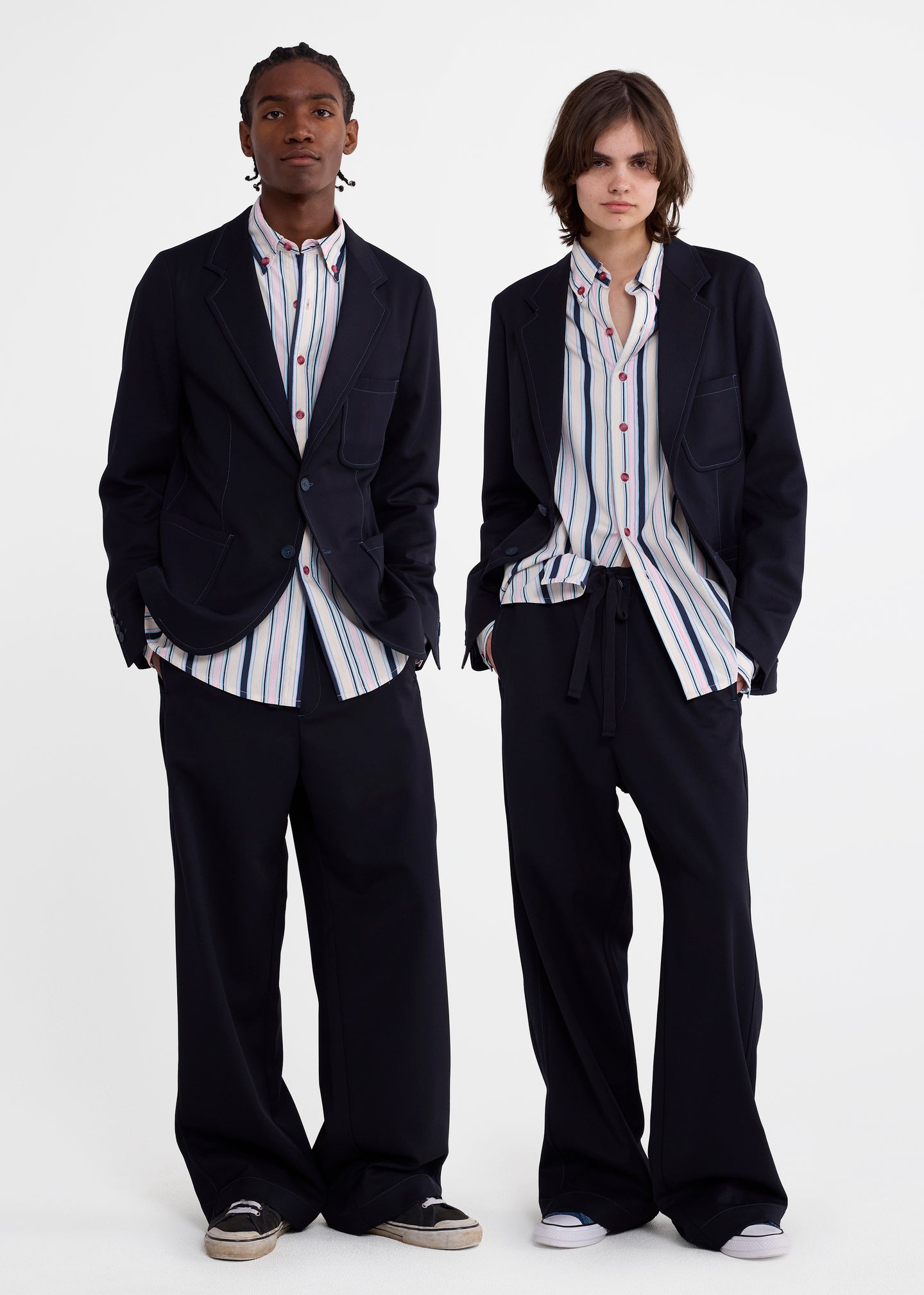 Tailored Drawstring Pant in Ink