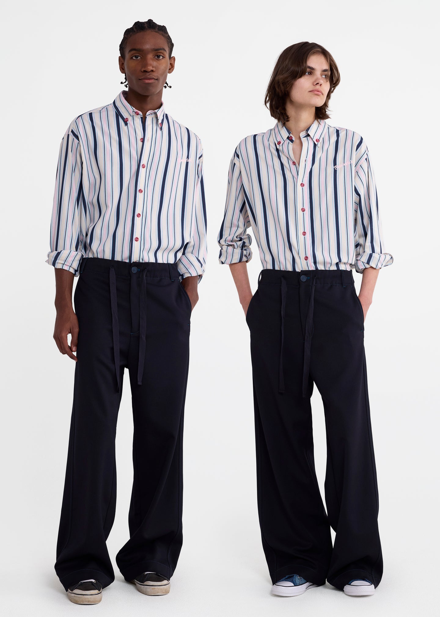 Oversized Shirt in Blue Multi