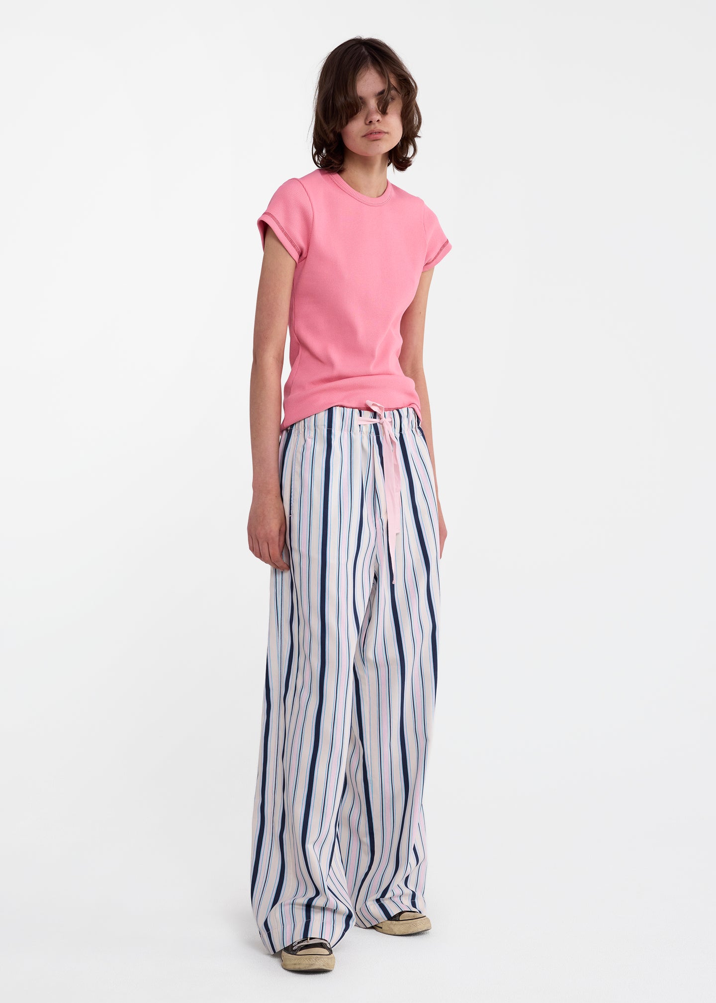 Drawstring Pant in Blue Multi