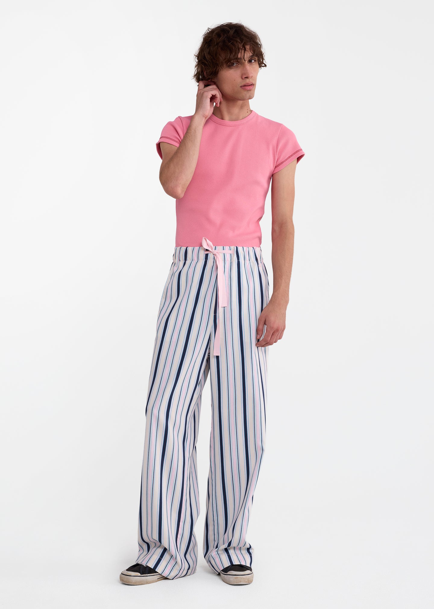 Drawstring Pant in Blue Multi