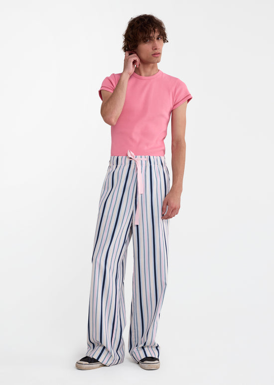 Drawstring Pant in Blue Multi