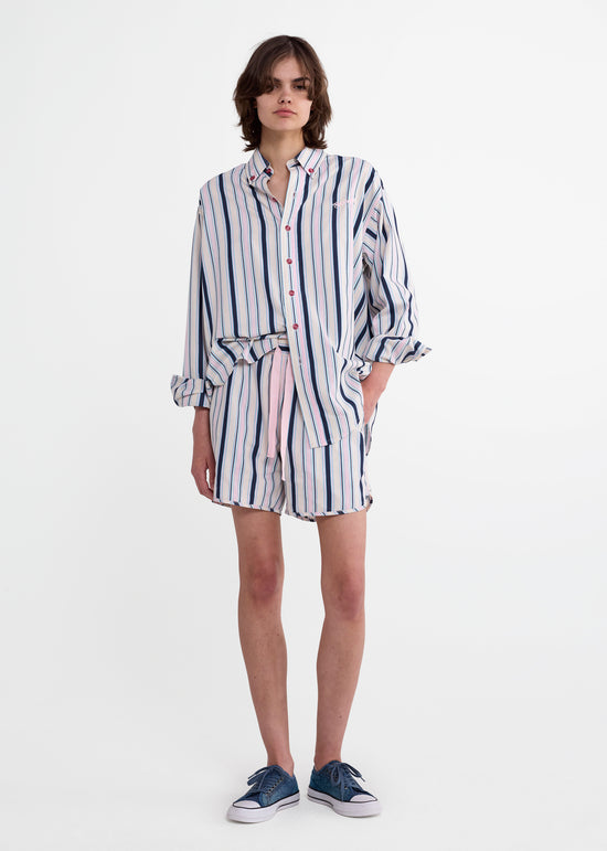 Drawstring Shorts in Blue Multi