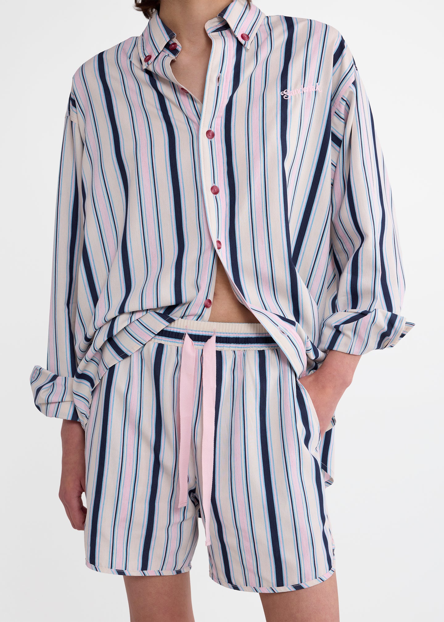 Drawstring Shorts in Blue Multi