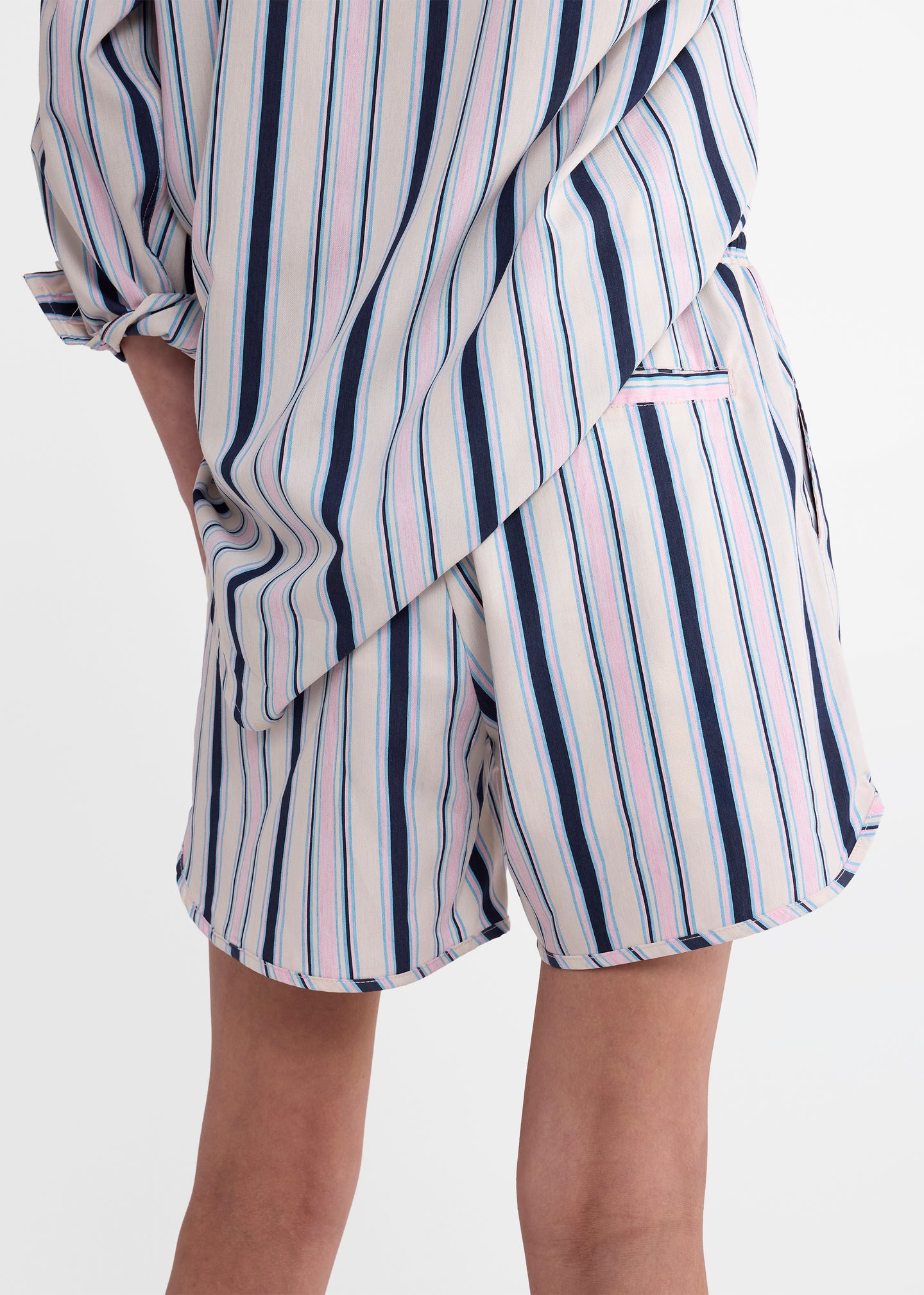 Drawstring Shorts in Blue Multi