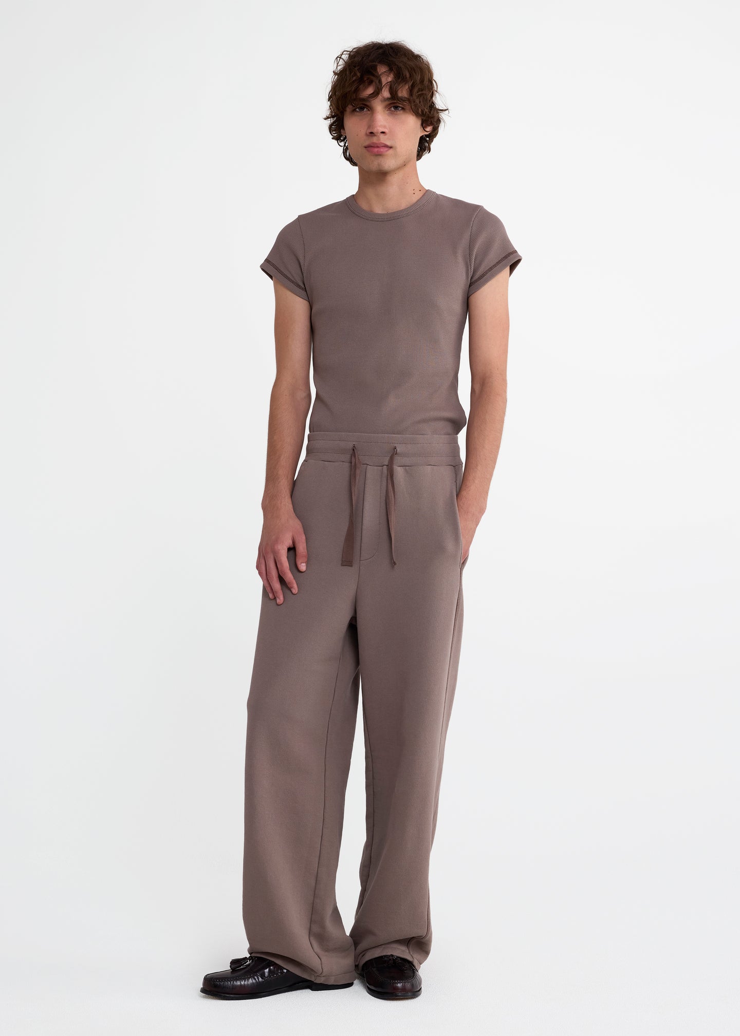 Drawstring Sweatpant in Grey