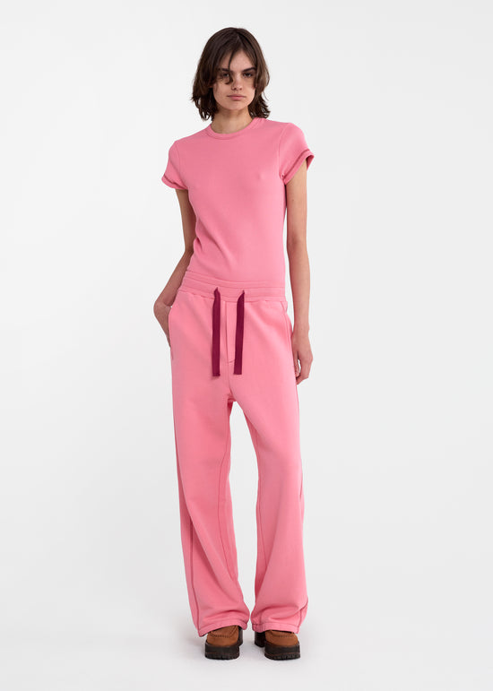 Drawstring Sweatpant in Pink