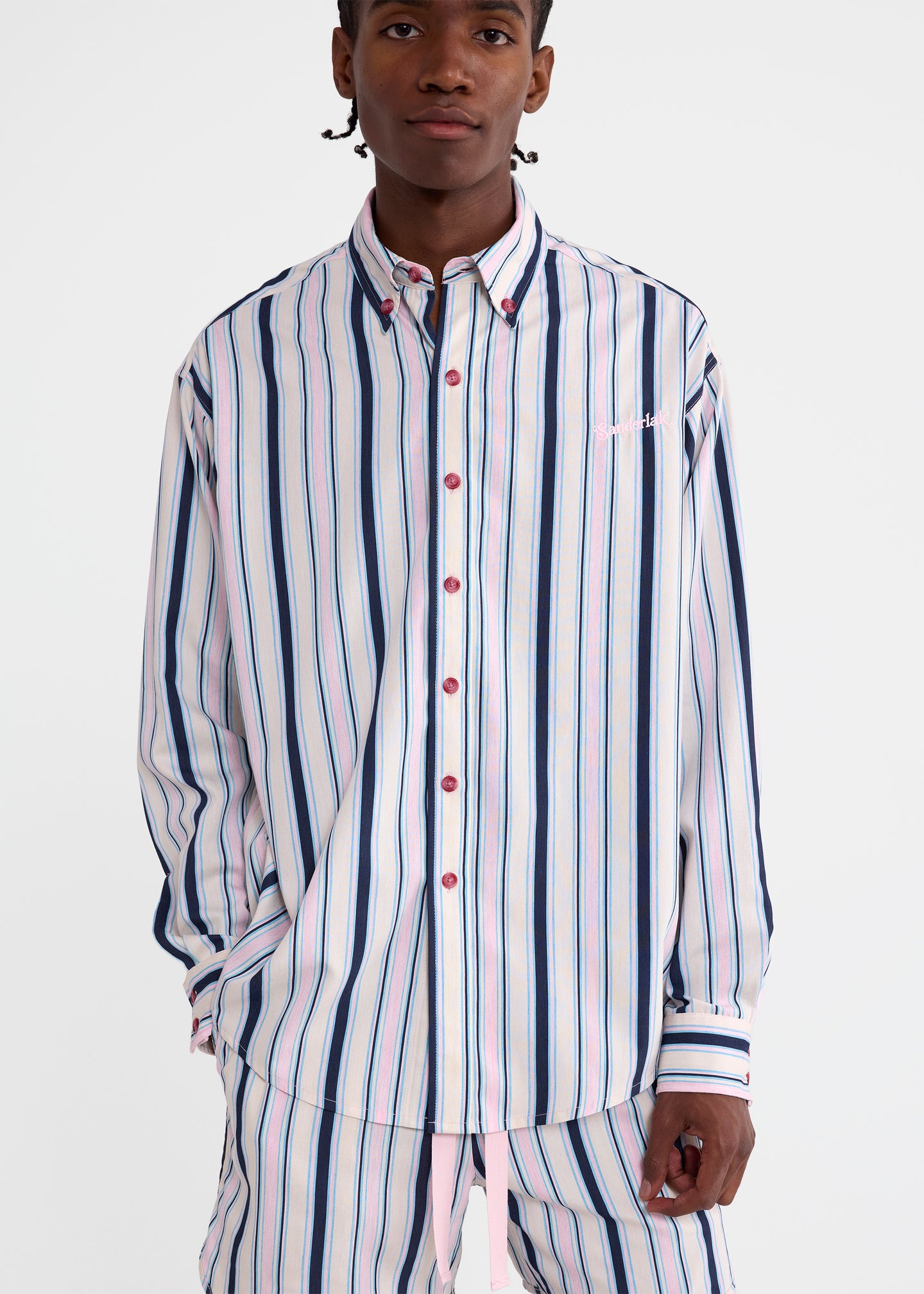 Oversized Shirt in Blue Multi