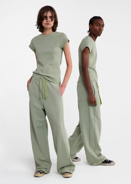Skinny Rib Tee in Desert Sage