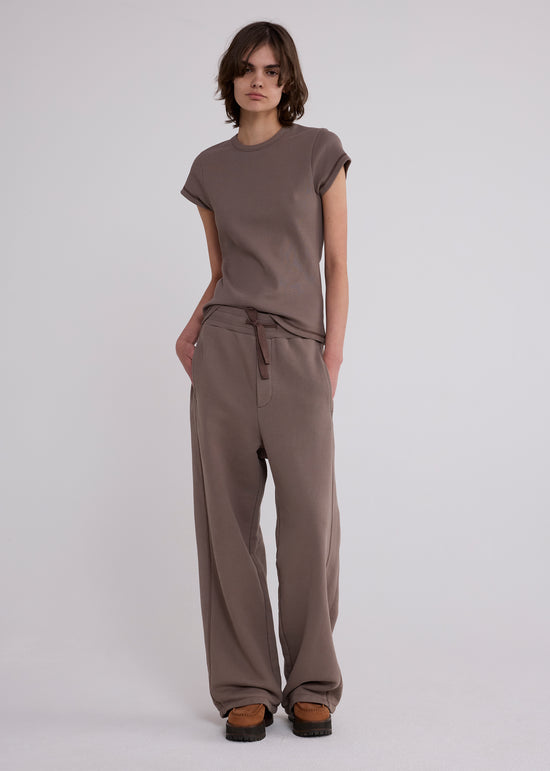 Cotton Skinny Rib Tee