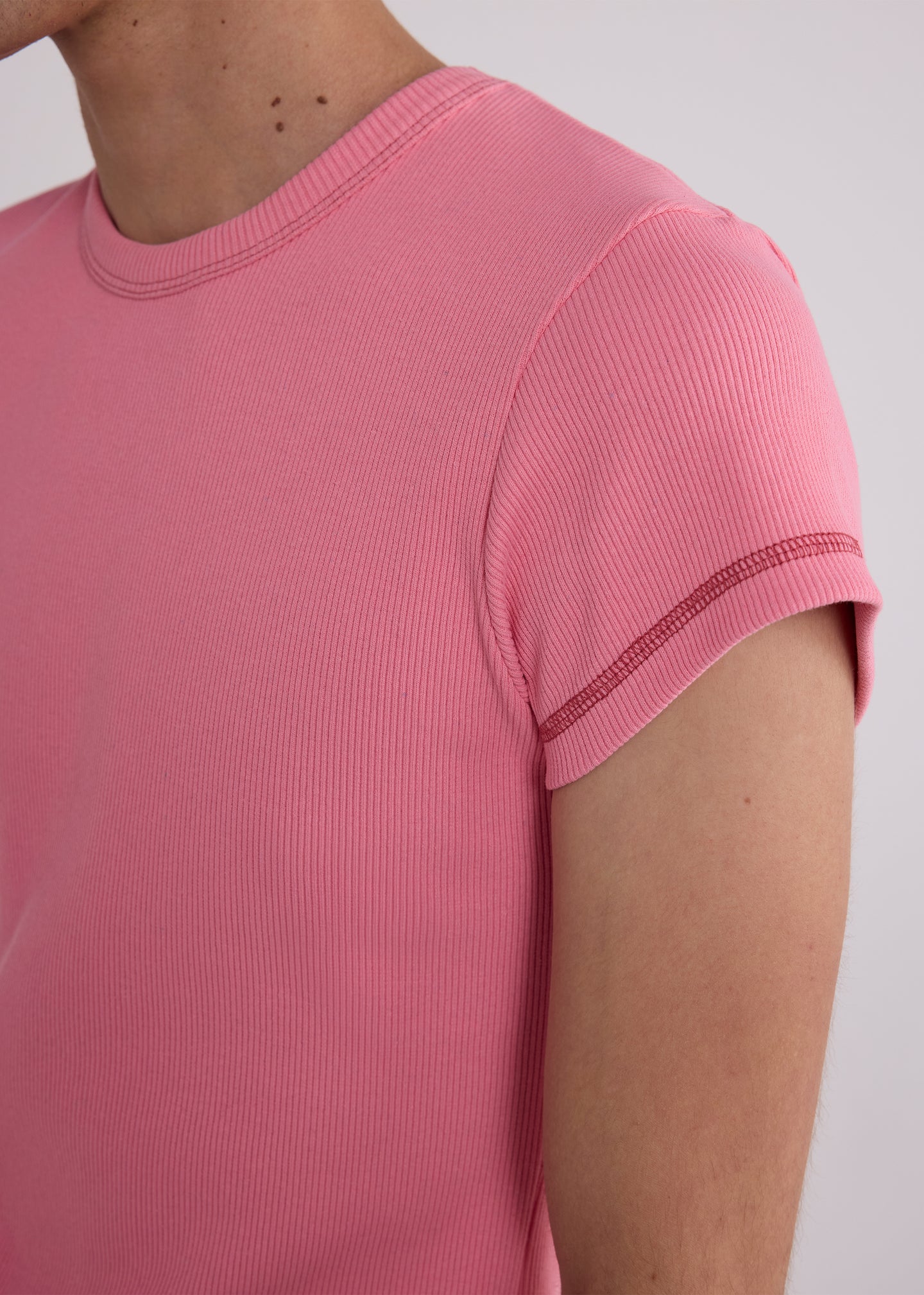 Cotton Skinny Rib Tee