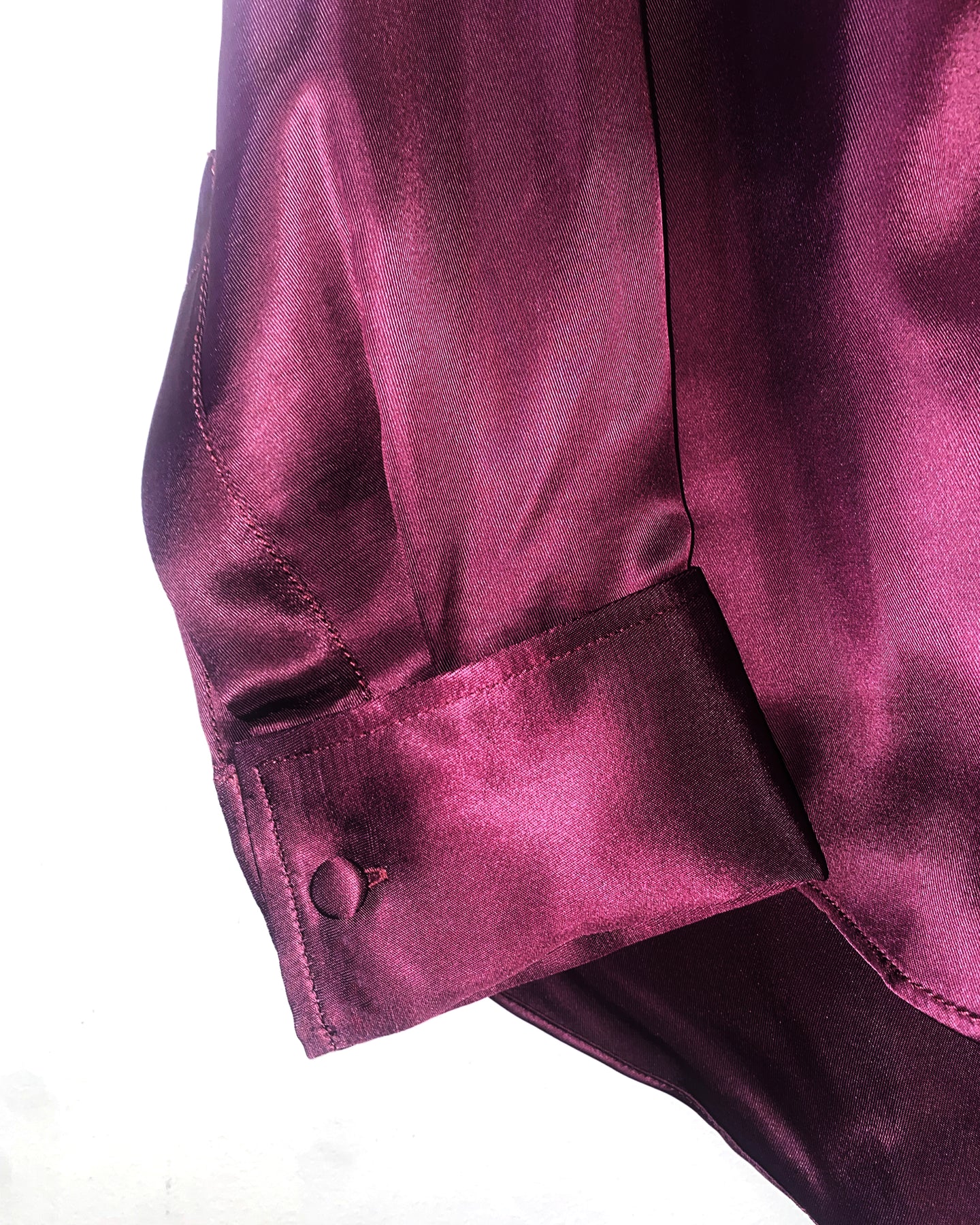 Fluid Tux Shirt in Aubergine
