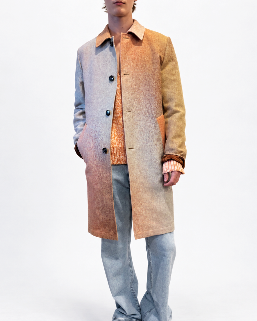 Maharam Coat in Peach Degrade