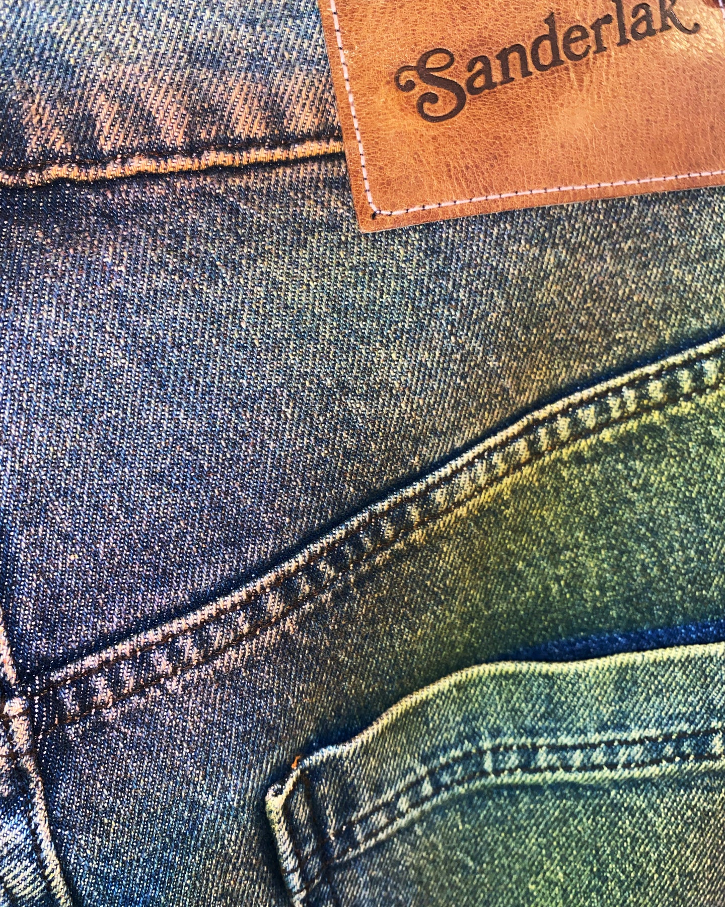 Wide Jean in Multi Paint