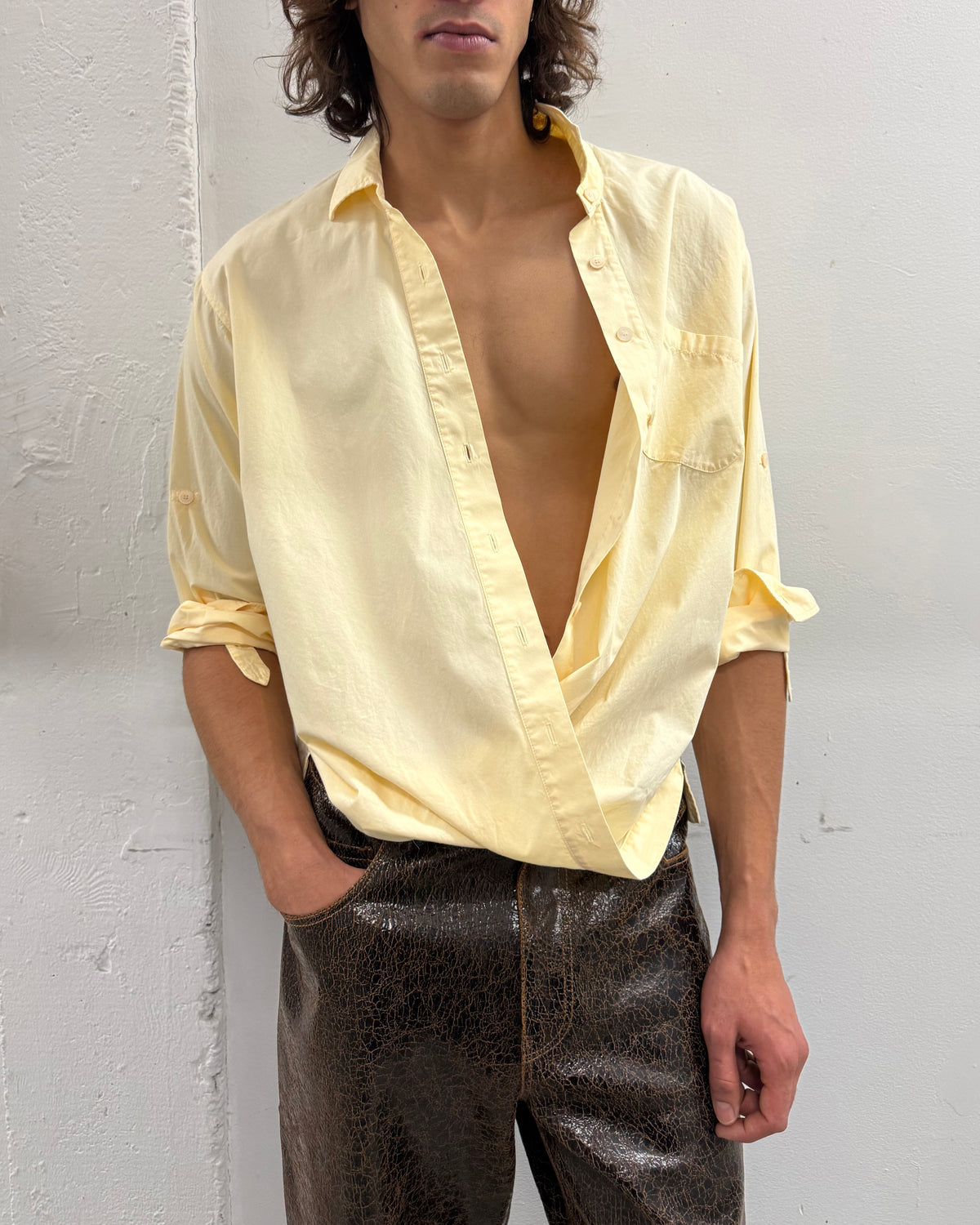 Twist Shirt in Chateau Cream