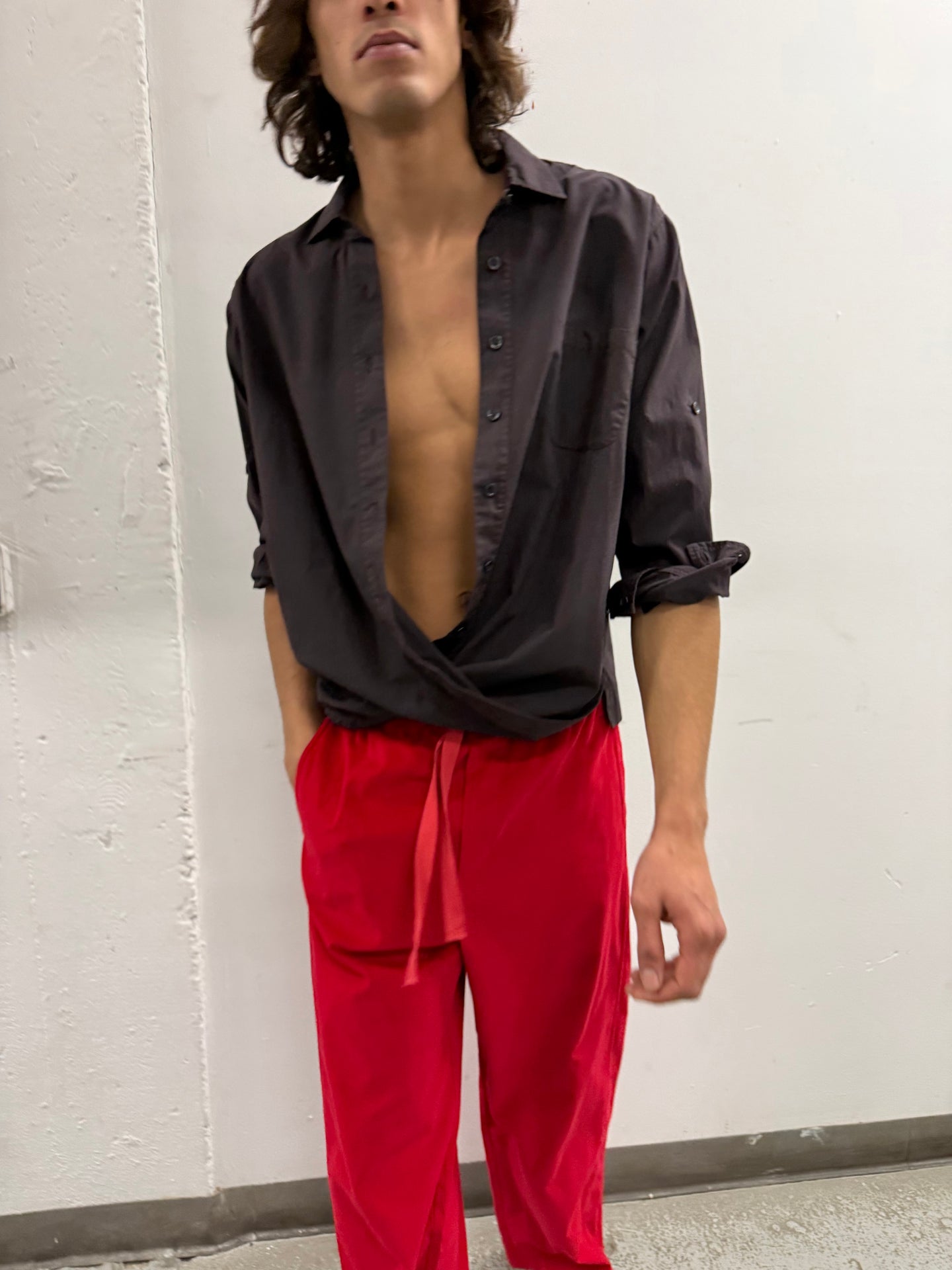 Twist Shirt in Pure Chocolate