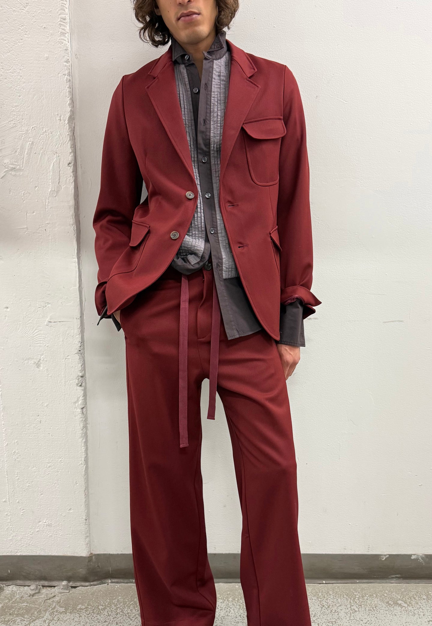 Flap Blazer in Redwood