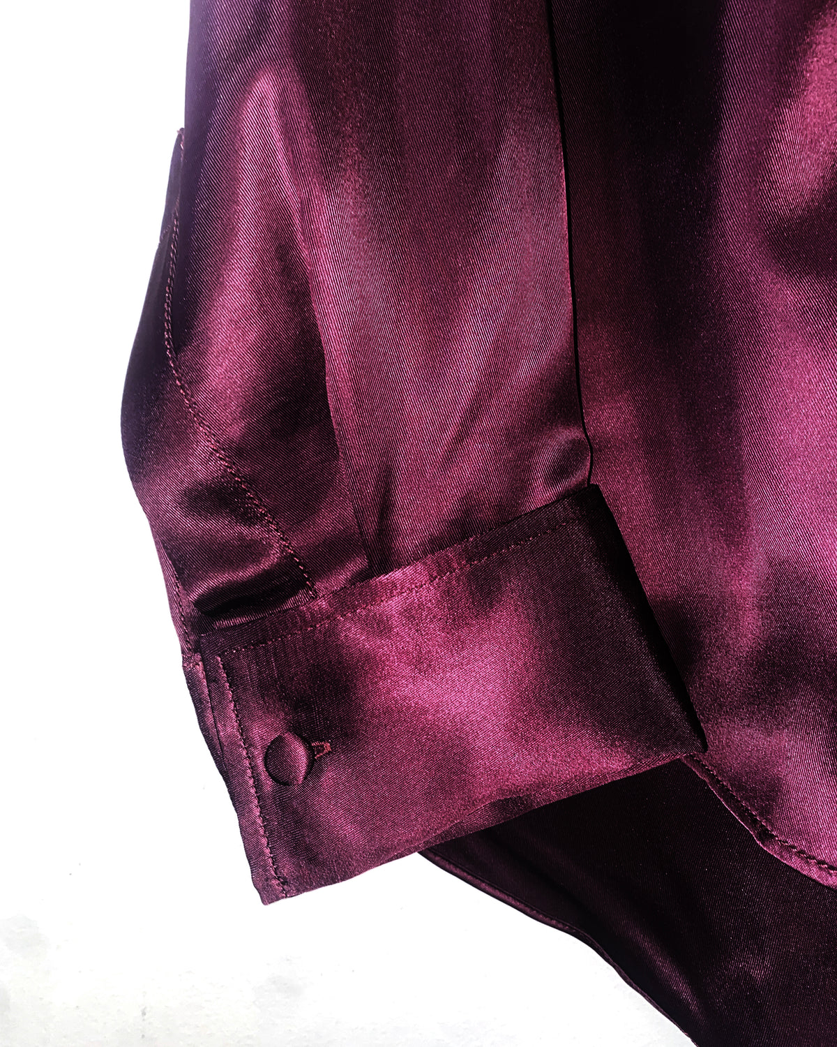 Fluid Tux Shirt in Aubergine