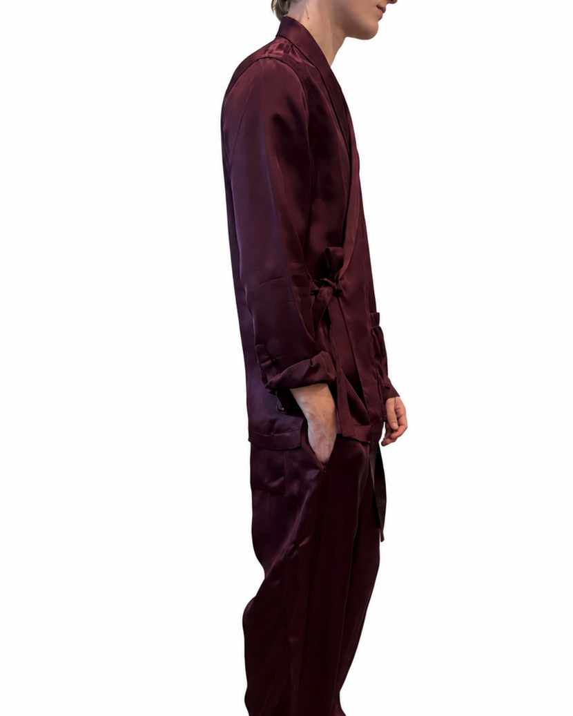 Fluid PJ Shirt in Aubergine