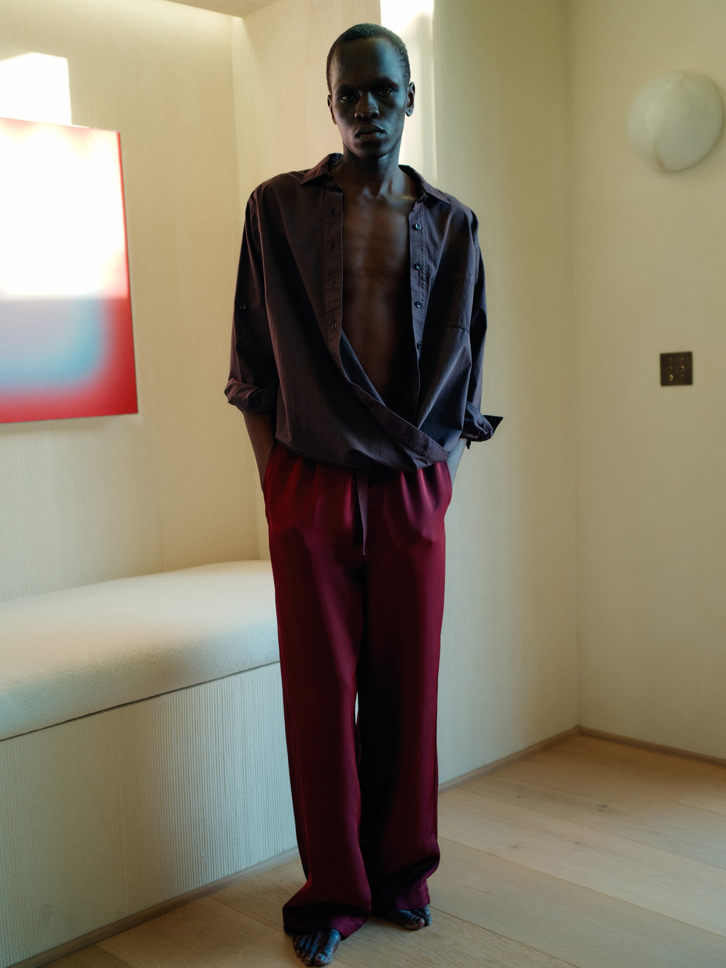 Twist Shirt in Pure Chocolate