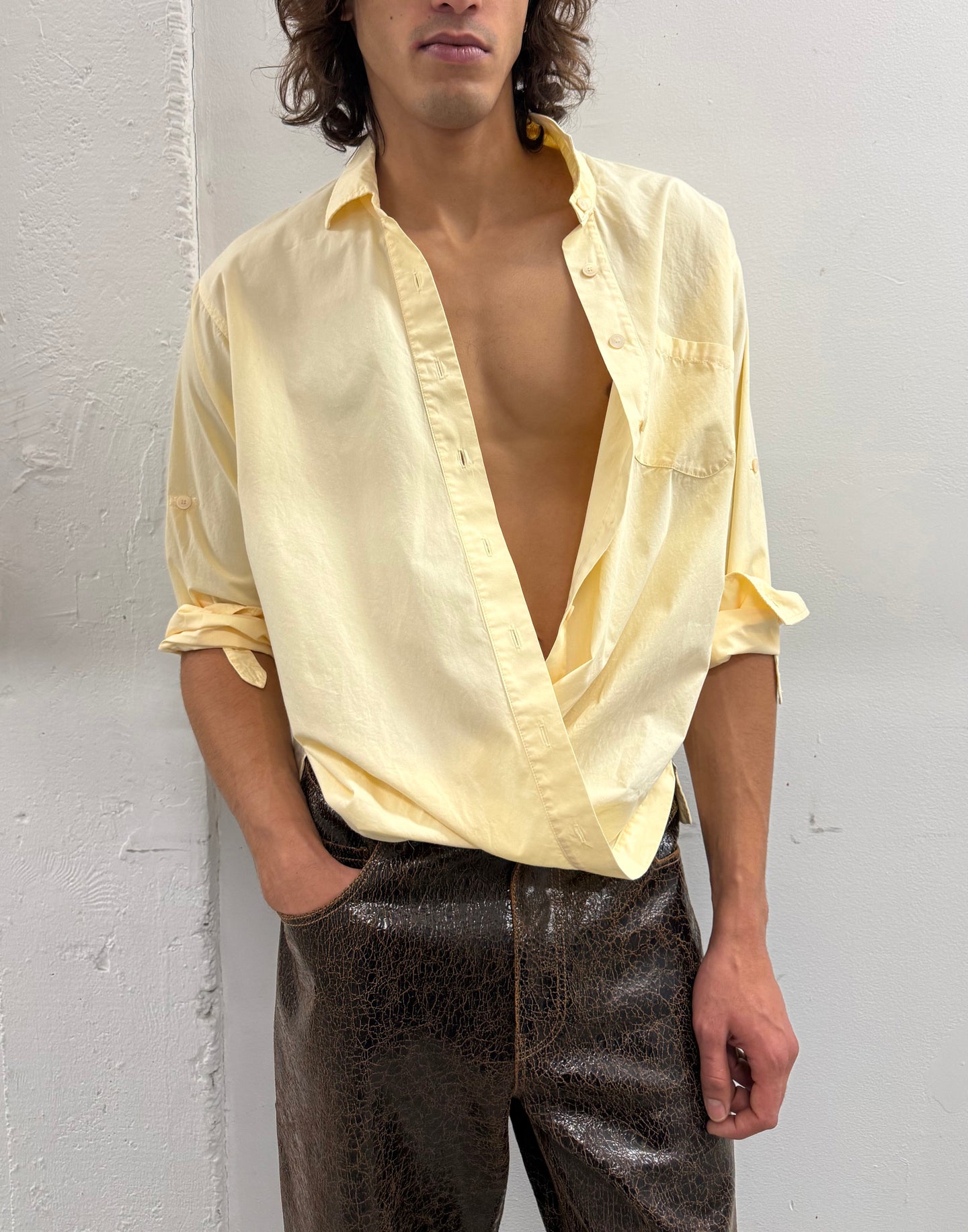 Twist Shirt in Chateau Cream