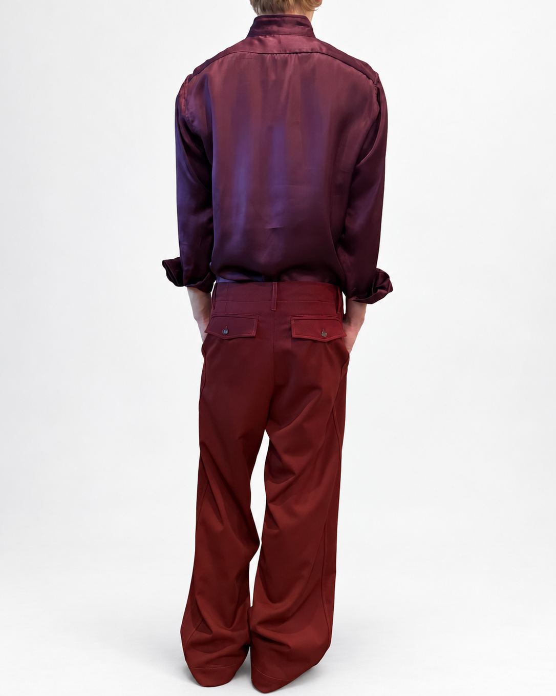 Tailored Drawstring Pant in Redwood