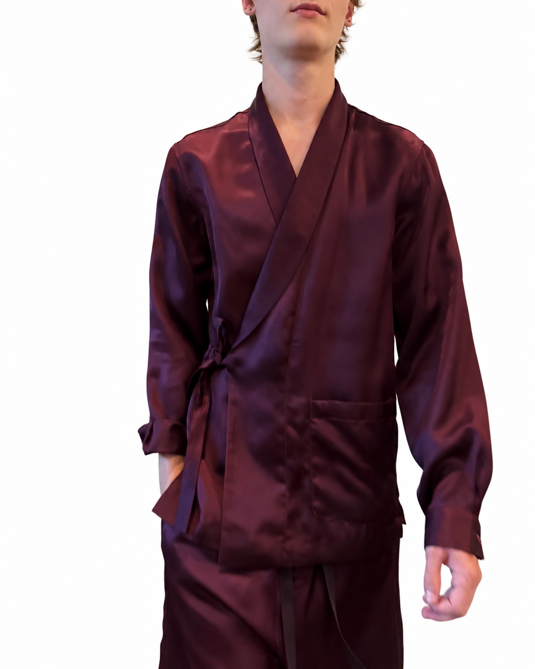 Fluid PJ Shirt in Aubergine