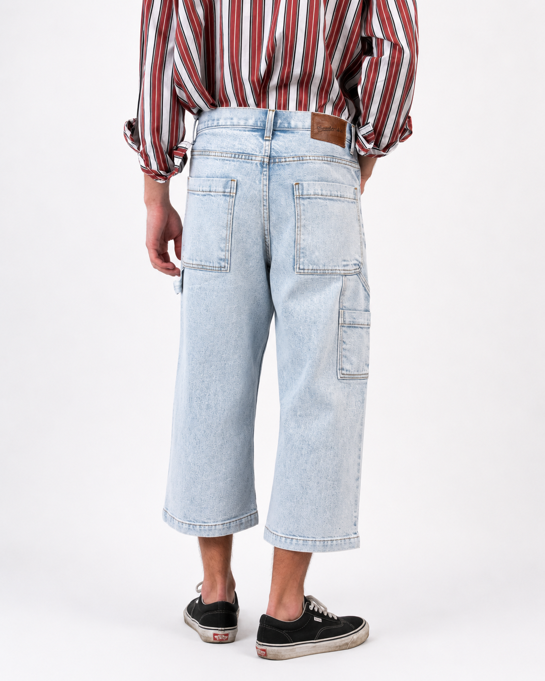 Wide Skater Jean in Vintage Blue