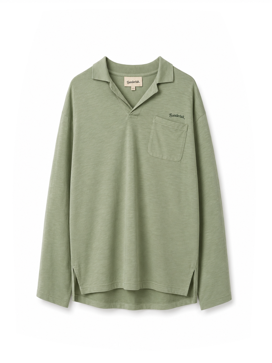 Jersey Polo in Desert Sage