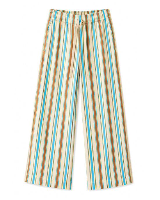 Drawstring Pant in Multi Stripe